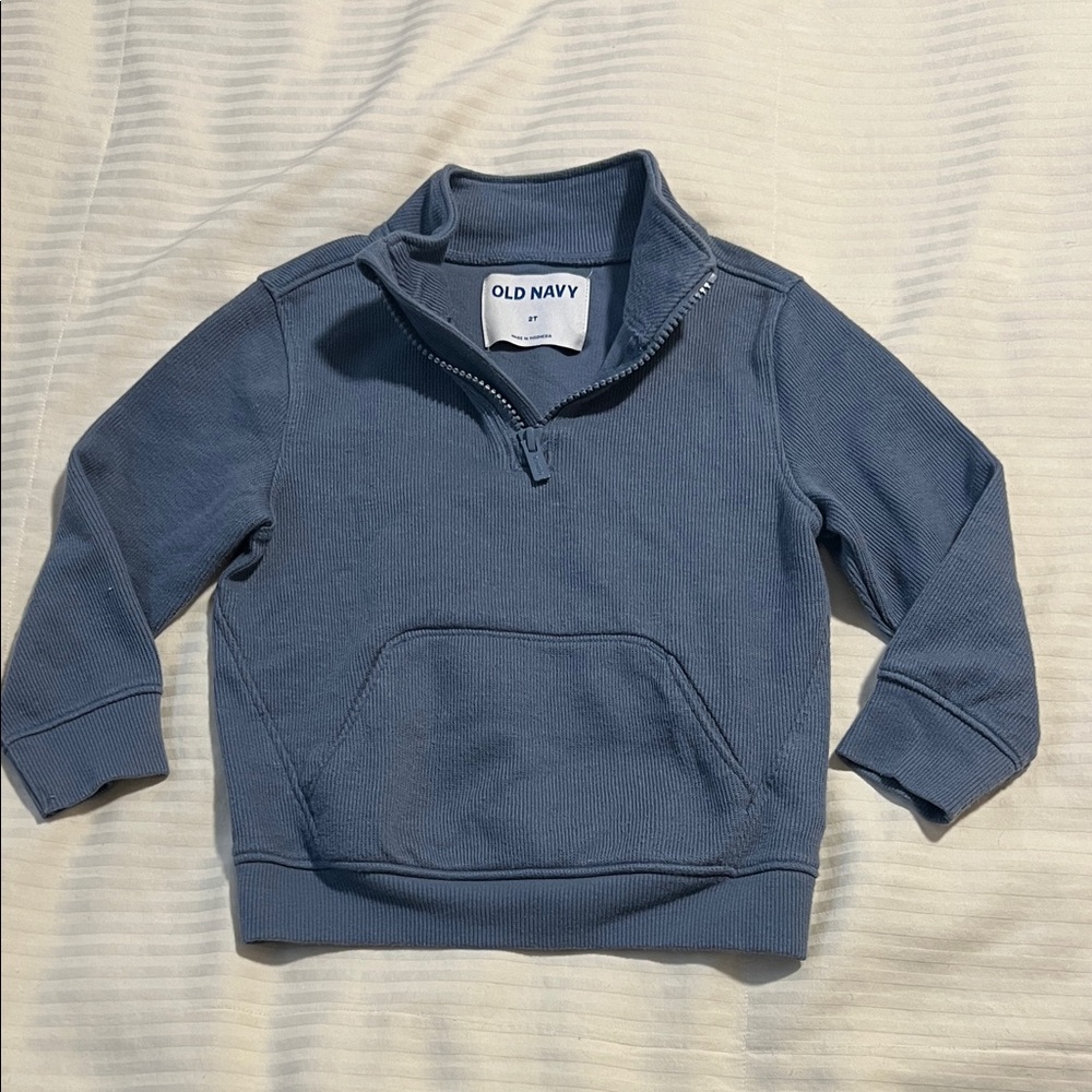 Old Navy Kids Half-Zip Sweatshirt in Blue